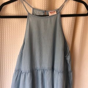Light blue halter dress